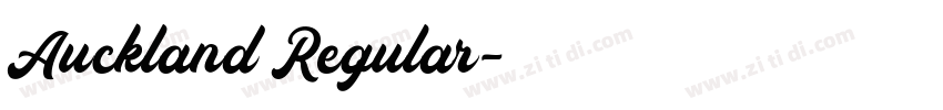 Auckland Regular字体转换
